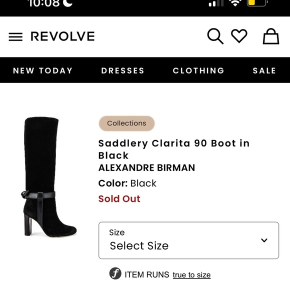 Alexandre Birman Black Heeled Boots. New with box, dust bags. Size 39. - Picture 1 of 5